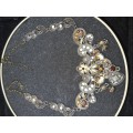 TWO VINTAGE SETS OF COSTUME NECKLACES SOLD AS IS