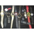 A COLLECTION OF MIXED JOBLOT WATCHES SOLD AS IS NOT TESTED