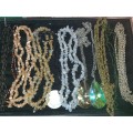 A JOBLOT VINTAGE COSTUME NECKLACES SOLD AS IS