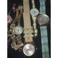 A BULK JOBLOT FANCY WOMANS DRESS WATCHES SOLD AS IS NOT TESTED