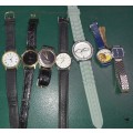 A COLLECTION OF WOMANS COSTUME WATCHES SOLD AS IS NOT TESTED
