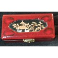 A BEAUTIFULL JAPANESE SMALL JEWELRY BOX SOLD AS IS