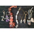 A COLLECTION OF KEY RINGS SOLD AS IS