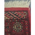 A VINTAGE BEAUTIFULLY HAND MADE PERSIAN CARPET STYLE KARACHI RED