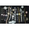 A BULK JOBLOT WOMANS QUARTZ WATCHES SOLD AS IS NOT TESTED