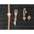 A JOBLOT COLLECTION VINTAGE LADIES WATCHES SOLD AS IS NOT TESTED