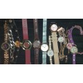 A BULK JOBLOT FANCY WOMANS DRESS WATCHES SOLD AS IS NOT TESTED