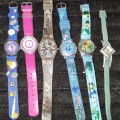 A COLLECTION OF TEEN FASHION WATCHES SOLD AS IS NOT TESTED