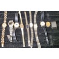 A VINTAGE JOBLOT WOMANS WATCHES SOLD AS IS NOT TESTED