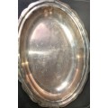 A VINTAGE SERVING BOWL SILVER PLATED SOLD AS IS