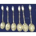 HGHLY COLLECTABLE VINTAGE DELFT CLOGG TEA SPOONS SET CLOGGS