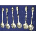 HGHLY COLLECTABLE VINTAGE DELFT CLOGG TEA SPOONS SET CLOGGS