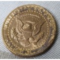 A RARE 24 KT GOLD PLATED AMERICAN COIN SOLD AS IS