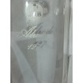 A pair of commemorative SAB beer glasses sold as is.
