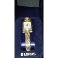 A VINTAGE LORUS GOLD PLATED WOMANS WATCH