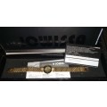 A RARE JOWISSA SWISS GOLDPLATED WITH CRYSTALS WOMANS WATCH