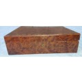 A MAPLE WOOD VINEERED JEWLRY BOX NEED SOME REPAIRS SOLD AS IS