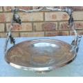 AN ORNATE MAPPIN & WEBB PRINCESS PLATED FRUIT BOWL WITH HEBREW INGRAVINGS SOLD AS IS