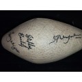 A COLLECTOR`S RUGBY BALL SOLD AS IS