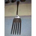 A COLLECTION OF ENGLISH EPNS CUTLERY SOLD AS IS