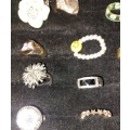 A BULK VINTAGE COLLECTION DRESS RINGS SOLD AS IS