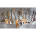 A VINTAGE COLLECTION OF CUTLERY SOLD AS IS