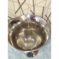 A SILVER PLATED WINE FLUTE (JUDAICA) SOLD AS IS
