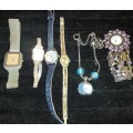 A COLLECTION OF VINTAGE WOMANS DRESS WATCHES