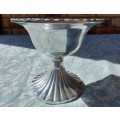 A VINTAGE ART DECOR ALUMINUM ALLOY SERVING TRAY SOLD AS IS