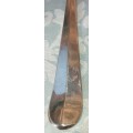 A CLASSIC DESIGNED PAIR OF SALAD TONGS SOLD AS IS