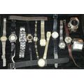 A COLLECTION OF WOMAN`S QUARTZ WATCHES SOLD AS IS NOT TESTED