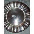 A COLLECTION OF SILVER PLATED AND EPNS  SERVING TRAYS