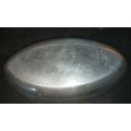 A VINTAGE WILSON COLOMBIA, WILSON FOX DESIGN ALLOY PEWTER OVAL SERVING PLATTER