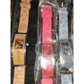 A JOB LOT COSTUME DRESS WATCHES SOLD AS IS NOT TESTED