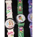 A COLLECTION OF BARBIE DOLL WATCHES