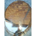 TWO IDENTICAL OVAL SIVERPLATED SERVING TRAYS