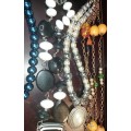 A BULK JOBLOT FASHION COSTUME NECKLACES SOLD AS IS