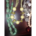 A JOB LOT QUALITY FASHION COSTUME NECKLACES SOLD AS IS  DISCLAIMER