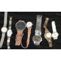 A JOB LOT WOMAN`S WRISTWATCHES SOLD AS IS NOT TESTED