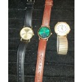 THREE QUALITY UNISEX WATCHES SOLD AS IS NOT TESTED