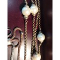 A DISCERNING LADY`S COLLECTION OF VINTAGE COSTUME NECKLACES SOLD AS IS