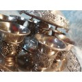 A COMPLETE SET KIDDUSH FOUNTAIN AND CUPS