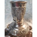 A COMPLETE SET KIDDUSH FOUNTAIN AND CUPS