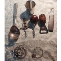 A MIXED JOBLOT BAR ACCESSORIES SOLD AS IS