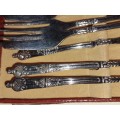 SET OF 6 PASTRY FORKS EPNS MADE IN SHEFFIELD ENGLAND  SOLD AS IS