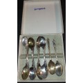 ANTIQUE SILVER PLATE EPNS MADE IN SHEFFIELD ENGLAND SET OF 10 TEASPOONS
