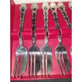 ANTIQUE ONEIDA SILVERSMITHS COMMUNITY PLATED EPNS SET OF 6 PASTRY FORKS