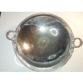 A VICTORIAN-STYLE SERVING TRAY SILVER PLATED