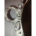 A VICTORIAN-STYLE SERVING TRAY SILVER PLATED