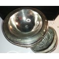 A VINTAGE ARABIC DATES STAND SILVER PLATED SOLD AS IS